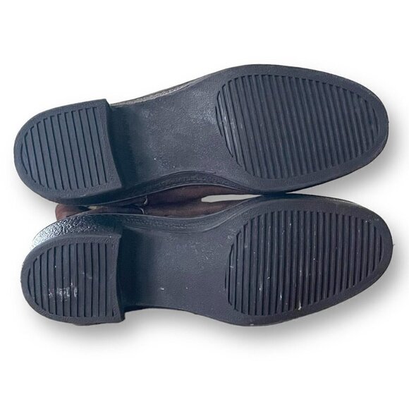 Vintage 1970s Womens Brown Suede Calf Boot Sz 9 Sherpa Fleece Lined Boho Hippie - Picture 6 of 7